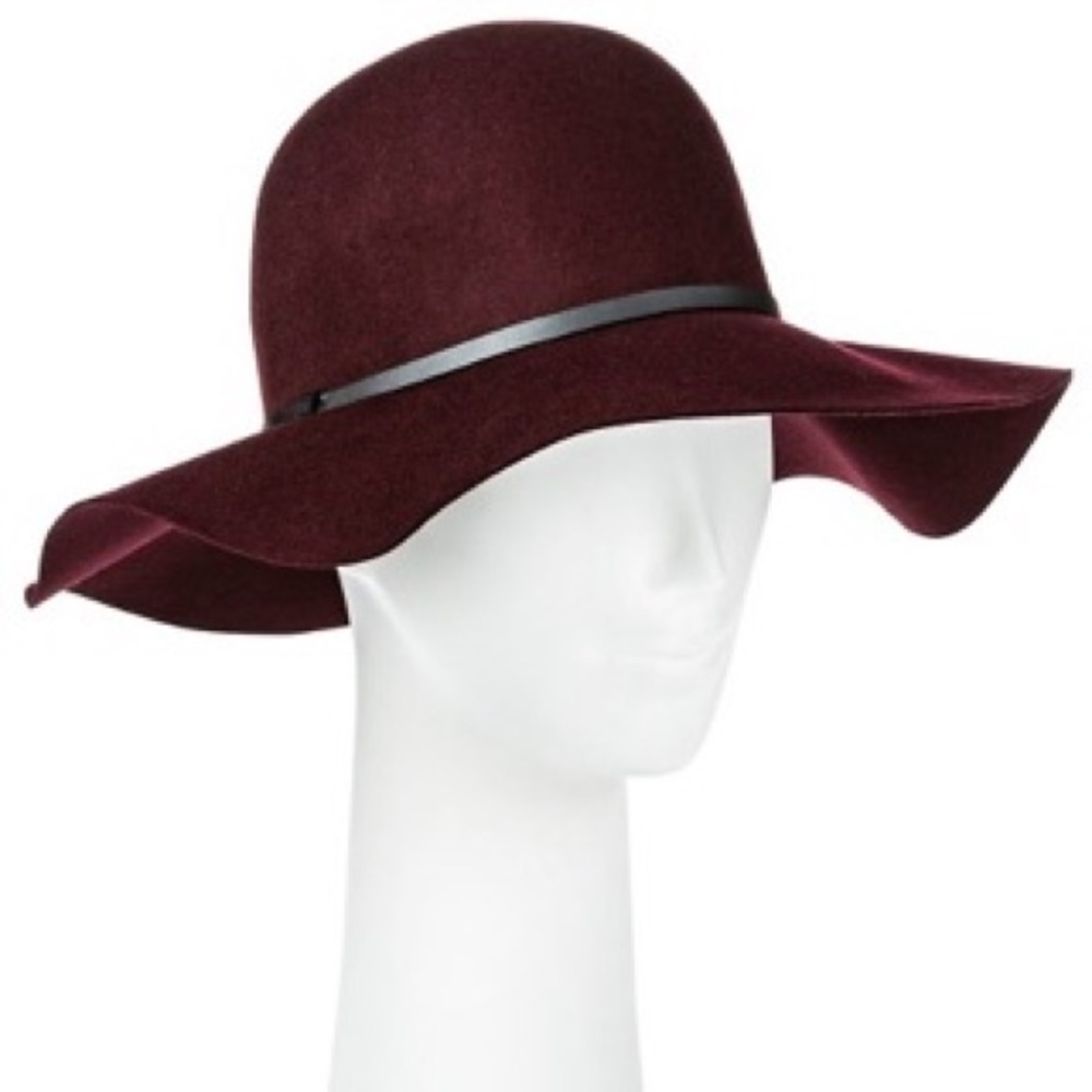 Maroon Floppy Hat